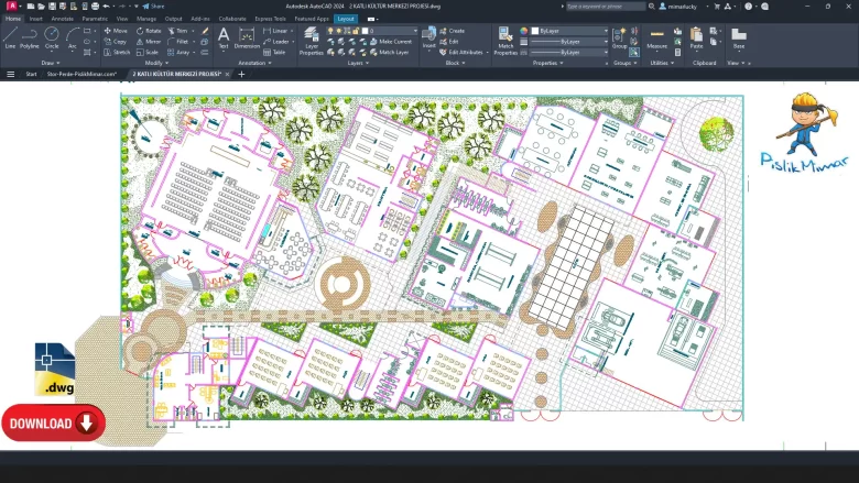 2 Katlı Kültür Merkezi Projesi, mimari projeler