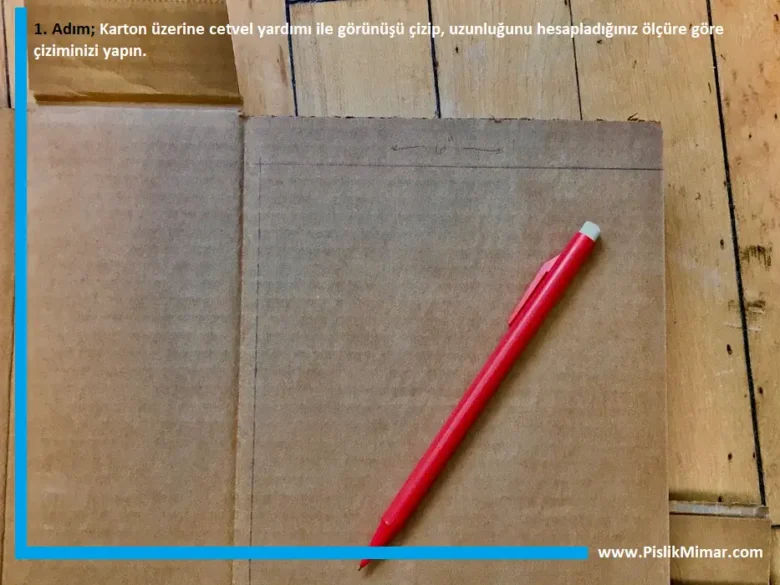 maket karton ev yapımı