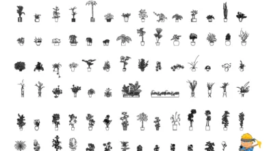 Saksı Tefrişleri, Autocad dwg