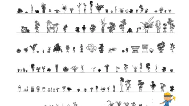 Vazo Çiçek Tefriş Çizimleri, Autocad DWG