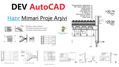 dev autocad hazır mimari proje arşivi, dwg indir, dwg indir, autocad çizimleri