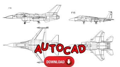 Aircraft DWG, uçak çizimleri, cad blocks, autocad çizimleri