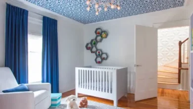 tavan boya renkleri, desenli