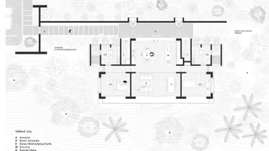 Clay House projesi plan çizimi