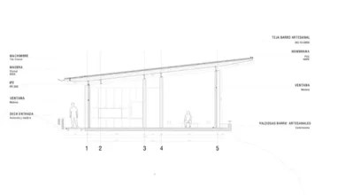 Clay House projesi plan çizimi 4