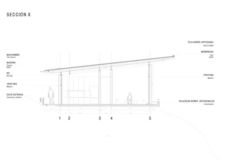 Clay House projesi plan çizimi 4