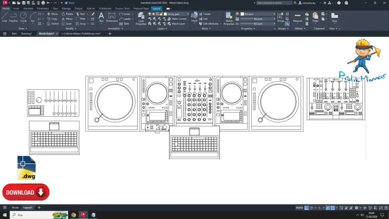 DJ, Müzik Kabini dwg