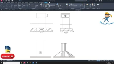 Davlumbaz dwg,Range Hood Cad Blocks, AutoCAD Drawing