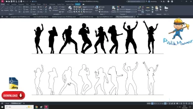 Disko insan dwg, Disco Human dwg, autocad drawing