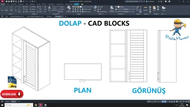 Dolap dwg, Dolap Çizimi, Wardrobe CAD Blocks