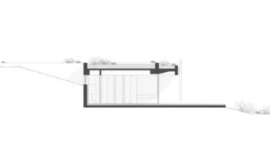 Euthea Residence villa projesi kesit çizimi