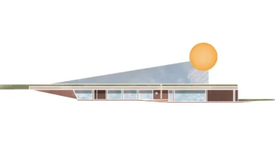 Euthea Residence villa projesi mimari görünüş çizimi