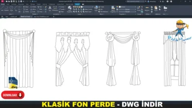 Klasik fon perde dwg, Classic Curtain DWG, Cortina clásica DWG, Rideau classique DWG, Tenda classica DWG, クラシックカーテン DWG, Cortina clássica DWG, 经典窗帘 DWG