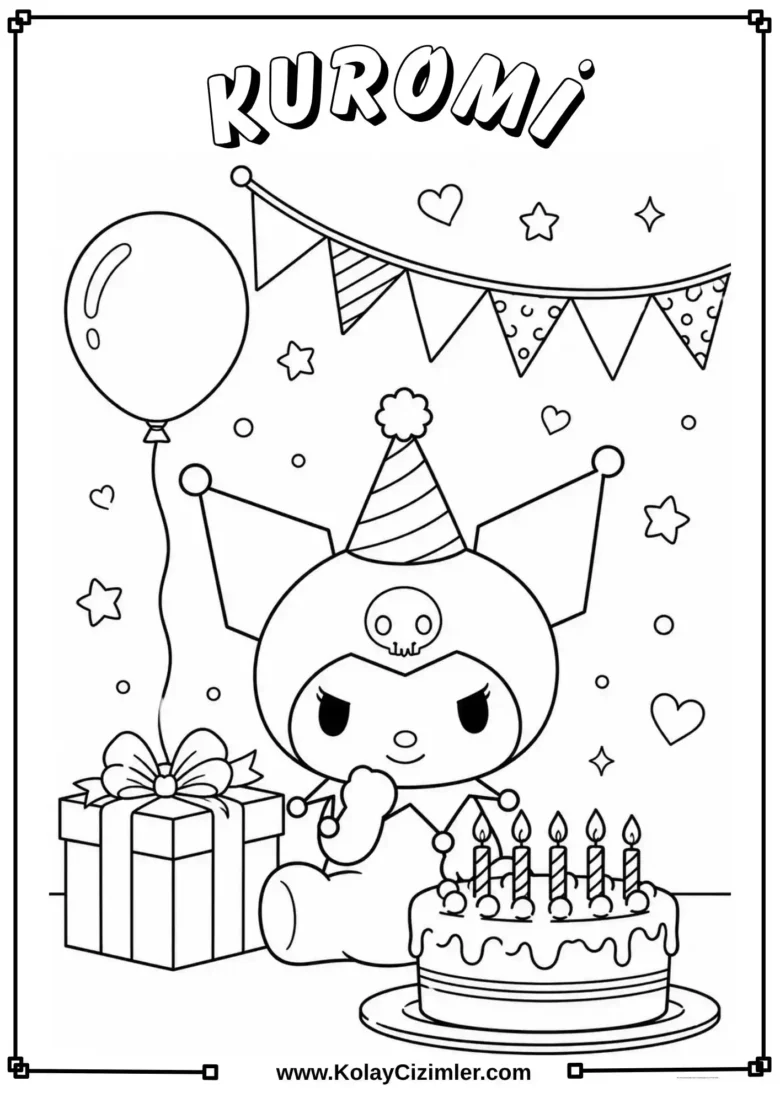 Kuromi Boyama Sayfası - 10