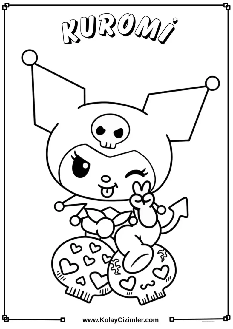 Kuromi Boyama Sayfası - 4