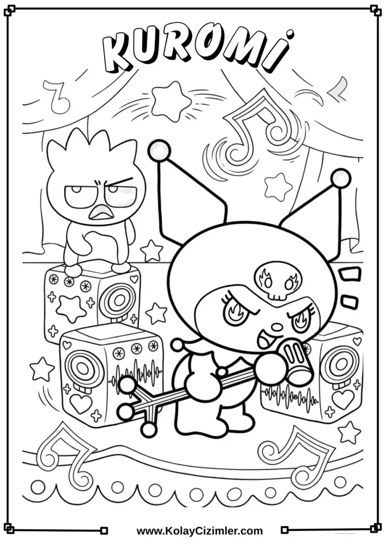 Kuromi Boyama Sayfası - 5