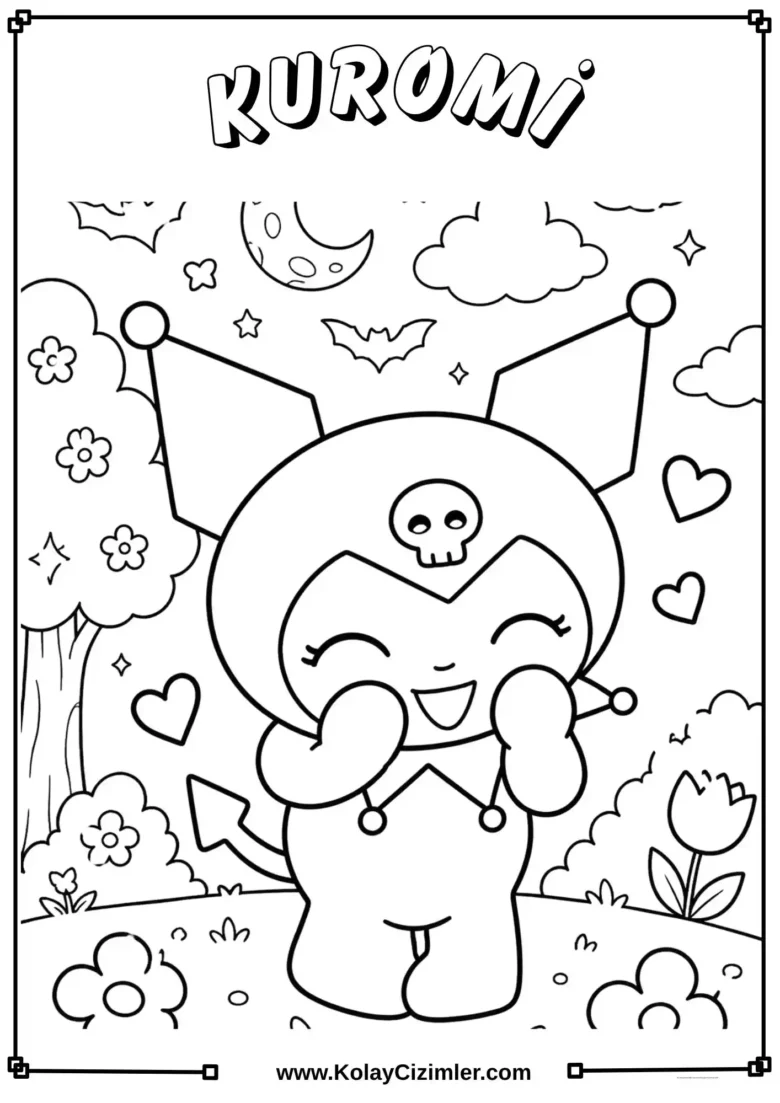 Kuromi Boyama Sayfası - 7