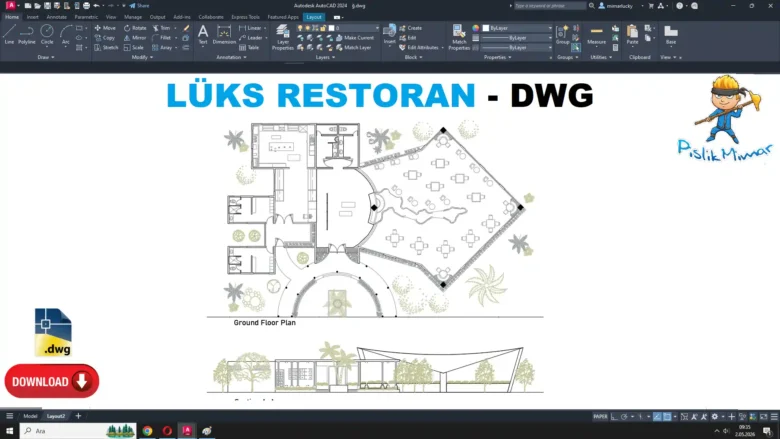 Lüks restoran projesi dwg, Luxury Restaurant Project DWG, Proyecto de restaurante de lujo DWG, Projet de restaurant de luxe DWG, Progetto ristorante di lusso DWG, 高級レストランプロジェクト DWG, Projeto de restaurante de luxo DWG, 豪华餐厅项目 DWG