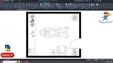 Masaj Odası dwg, Massage Room CAD Blocks