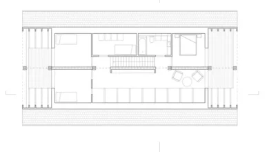 Masurian House ahşap villa projesi mimari çizimi 2