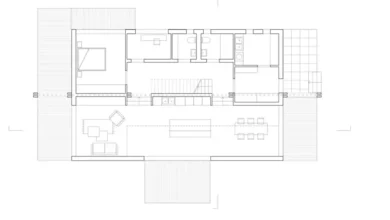 Masurian House ahşap villa projesi mimari çizimi