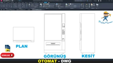 Otomat dwg, Vending Machine DWG, Máquina expendedora DWG, Distributeur automatique DWG, Distributore automatico DWG, 自動販売機 DWG, Máquina de venda automática DWG, 自动售货机 DWG