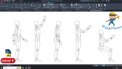 Robot insan dwg çizimi, Robot Human dwg, autocad drawing, cad blocks