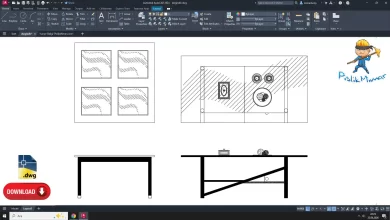 Sehpa dwg, Sehpa Çizimi, Coffee Table CAD Blocks