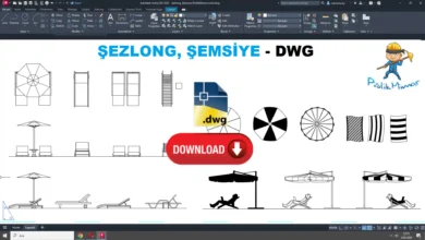 Sezlong dwg, Sun Lounger and Umbrella DWG, Tumbona y sombrilla DWG, Transat et parasol DWG, Lettino e ombrellone DWG, サンラウンジャーとパラソル DWG, Espreguiçadeira e guarda-sol DWG, 躺椅和遮阳伞 DWG