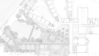 Tabancura School Library Pavilion vaziyet planı