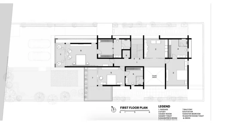 The Brick Veil House projesi plan çizimi