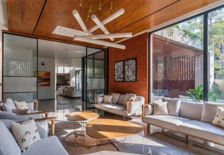 The Brick Veil House projesi salon