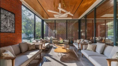 The Brick Veil House projesi salon tasarımı