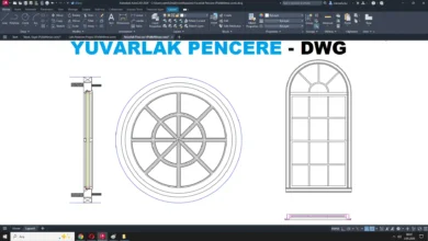 Yuvarlak pencere dwg, Round Window DWG, Ventana redonda DWG, Fenêtre ronde DWG, Finestra rotonda DWG, 丸窓 DWG, Janela redonda DWG, 圆形窗 DWG