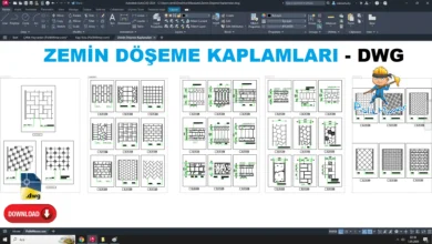 Zemin döşeme kaplamaları dwg, Floor Finishes DWG, Acabados de piso DWG, Revêtements de sol DWG, Rivestimenti per pavimenti DWG, 床仕上げ DWG, Acabamentos de piso DWG, 地面铺装 DWG