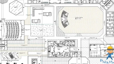 anaokulu kompleksi projesi, autocad dwg indir