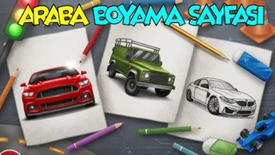 araba boyama sayfası