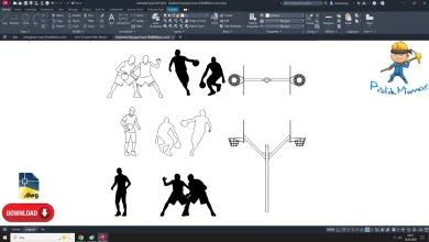 basketbol oynayan insan dwg, People playing basketball dwg, autocad drawing