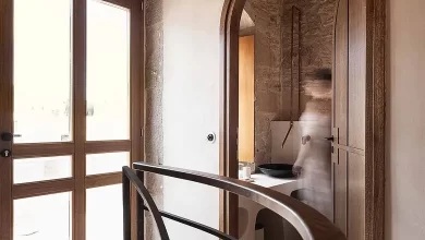 butik otel banyo girişi