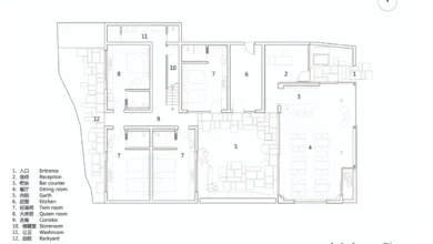 butik otel zemin kat planı