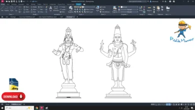 Indian Statue DWG, Estatua india DWG, Statue indienne DWG, Statua indiana DWG, インド像 DWG, Estátua indiana DWG, 印度雕像 DWG
