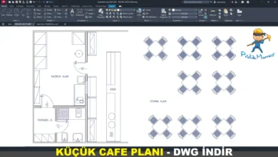küçük cafe dwg