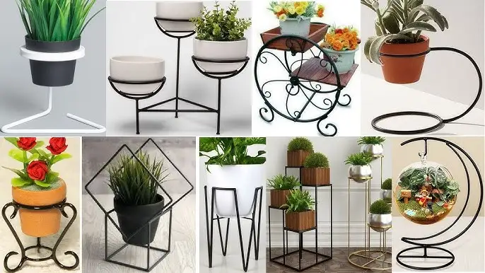 metal çiçek raf modelleri