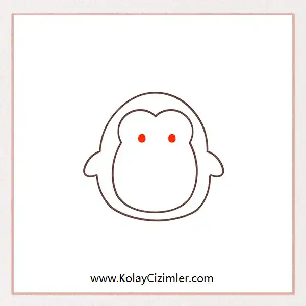 penguen göz çizimi