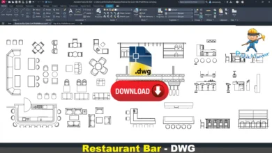 restoran bar dwg, Restaurant Bar DWG, Bar de restaurante DWG, Bar de restaurant DWG, Bar ristorante DWG, レストランバー DWG, Bar de restaurante DWG, 餐厅吧台 DWG