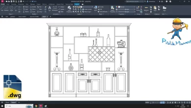 Şarap Dolabı dwg, şarap dolabı çizimleri, Wine Cabinet drawing, Wine Cabinet autocad blocks