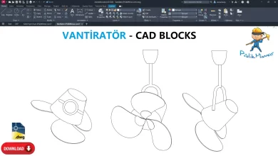 vantiratör dwg, vantiratör çizimi, cad blocks, autocad drawing, Fan CAD Blocks
