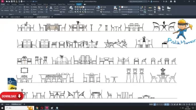 yemek sandalyesi dwg çizimi, Dining Chair dwg, autocad drawing